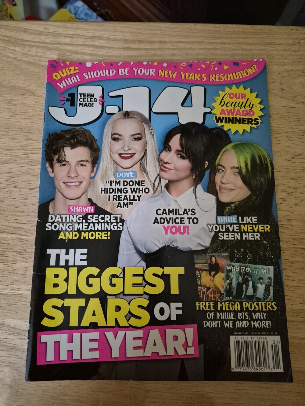 4/20$ J14 January 2021 The Biggest Stars Of The Year Magazine